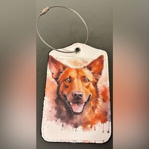 Dog luggage tag